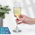 Verre à champagne mariage gravé