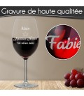 Verre à vin personnalisé "Retraite"