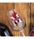 Verre à Vin personnalisé "Initiales"
