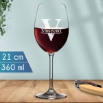 Verre à Vin personnalisé "Initiales"