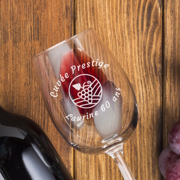 Verre de Vin gravé "Domaine Viticole"