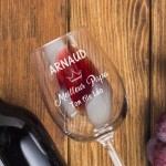 Verre à vin personnalisé "Retraite"