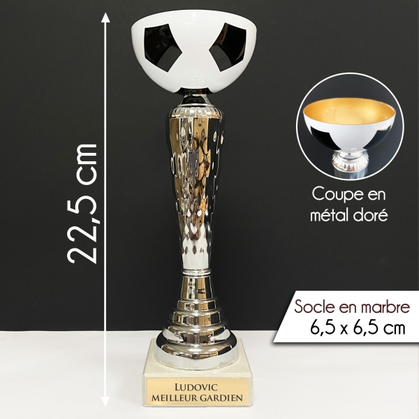 Trophée foot personnalisable