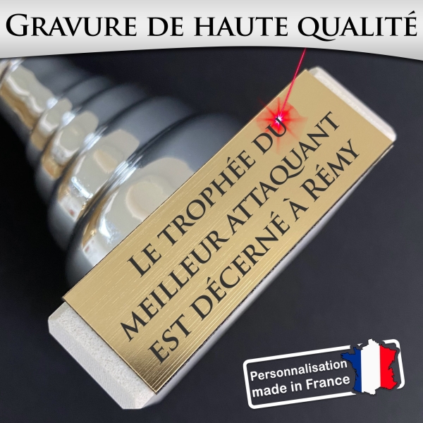 Trophée foot personnalisable