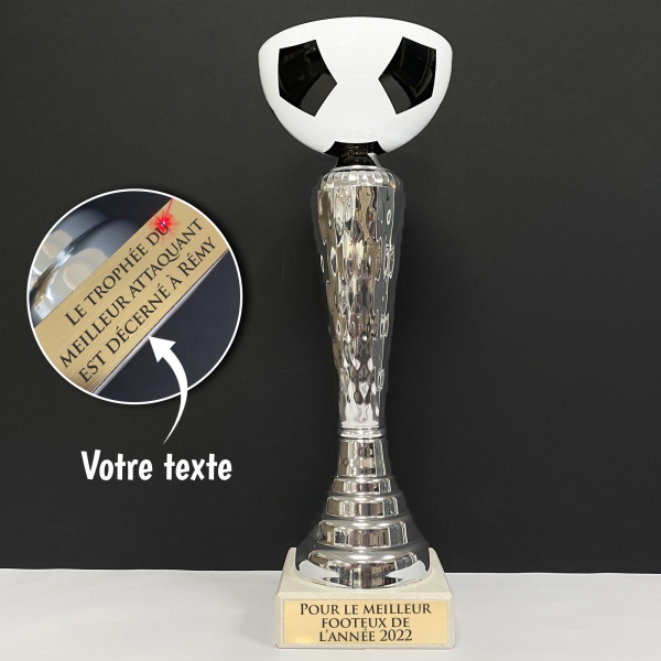 Trophée foot personnalisable