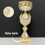 Trophée or et argent personnalisable - Modèle Golf