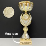 Trophée or et argent personnalisé - Modèle Tennis