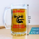 Chope à bière personnalisée - Modèle année