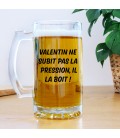 Chope à bière personnalisée - Modèle texte