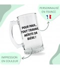 Chope à bière personnalisée - Modèle texte