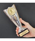 Trophée argenté personnalisable - 7 modèles