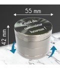 Grinder personnalisable - 3 coloris - Modèle Texte