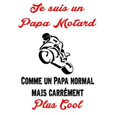 T-Shirt homme "Papa motard"