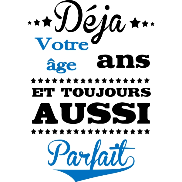 Tee Shirt "Toujours aussi parfait"