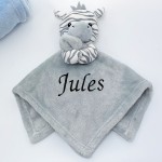 Doudou zèbre personnalisé - Prénom brodé