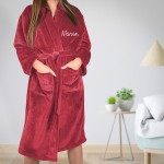 Peignoir de chambre femme brodé