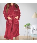Peignoir de chambre femme brodé