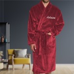 Peignoir de chambre homme brodé