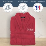 Peignoir de chambre homme brodé