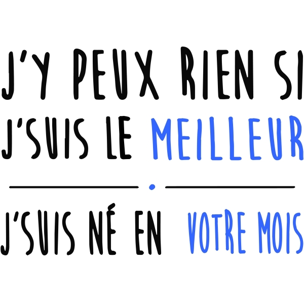 T-Shirt homme "J'suis le meilleur" à personnaliser