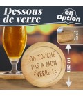 Verre à bière prénom étoile gravé