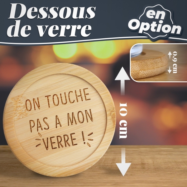 Verre à vin personnalisé "Retraite"