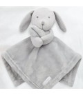 Doudou lapin gris brodé avec un prénom