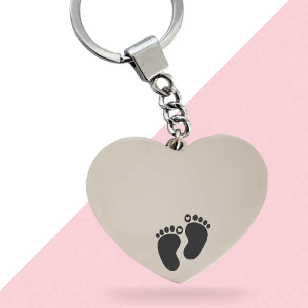 Porte-clés cœur personnalisé - Modèle Enfant