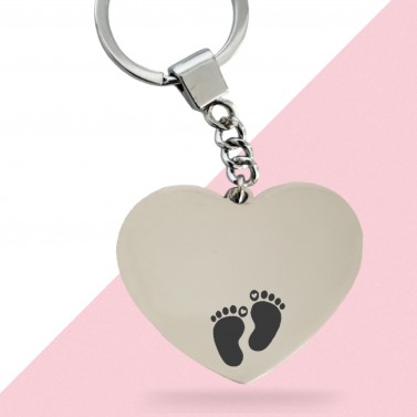 Porte-clés cœur personnalisé - Modèle Enfant