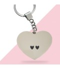 Porte-clés cœur personnalisé - Modèle Amour