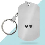 Porte-clés métal personnalisé - Modèle Amour