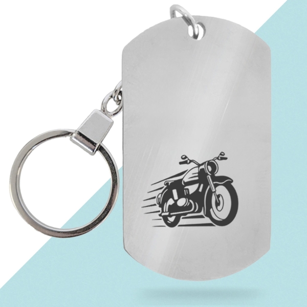 Porte-clés lampe moto design