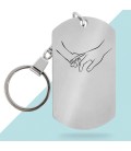 Porte-clés métal personnalisé - Modèle Mains