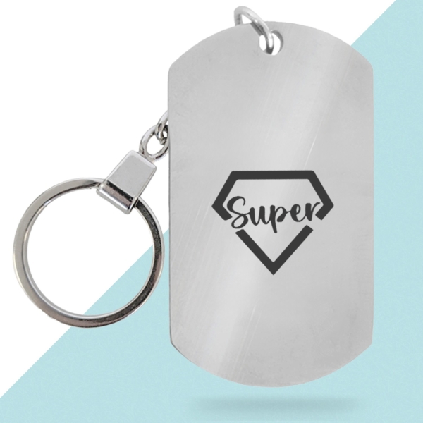 Porte-clés métal personnalisé - Modèle Super