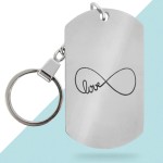 Porte-clés métal personnalisé - Modèle Infini