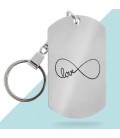 Porte-clés métal personnalisé - Modèle Infini