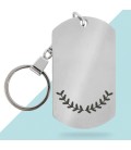 Porte-clés métal personnalisé - Modèle Lauriers