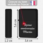 Briquet essence texte à graver