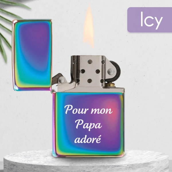 Briquet essence texte à graver