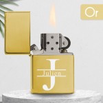 Briquet personnalisé essence couleur bleu - Modèle initiale