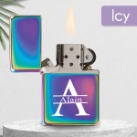 Briquet personnalisé essence couleur bleu - Modèle initiale