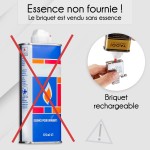 Briquet personnalisé essence couleur bleu - Modèle poisson