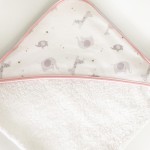 Sortie de bain brodée