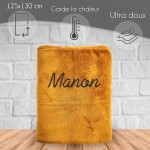 Plaid microfibre Anthracite 125x150 personnalisé