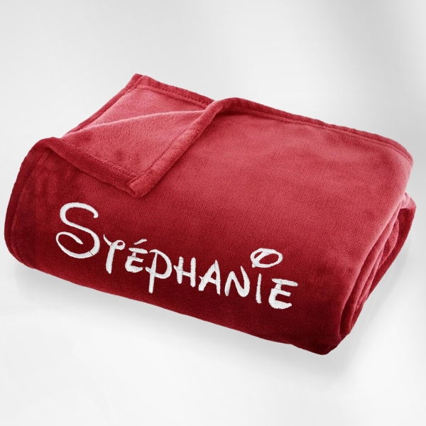 Plaid microfibre 125x150 personnalisé