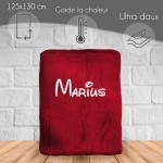 Plaid microfibre 125x150 personnalisé