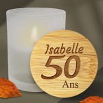 Bougie logo femme personnalisée