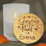 Bougie double coeur personnalisée