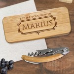 Tire Bouchon et son coffret gravé avec votre prénom