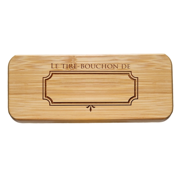 Tire Bouchon et son coffret gravé avec votre prénom